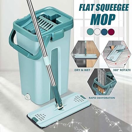 Smart Mop Compact – Balai à tête Extra Large et pivotante 360°