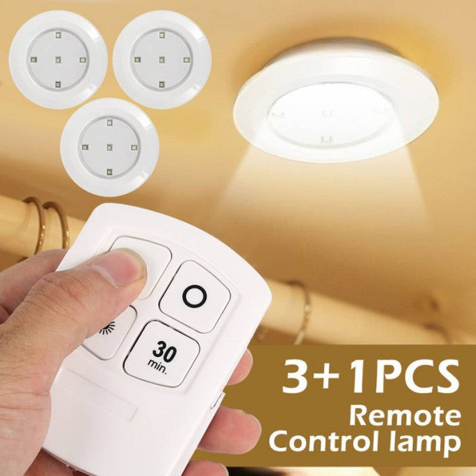 PACK de 3 LAMPE LED sans fil avec Télécommande