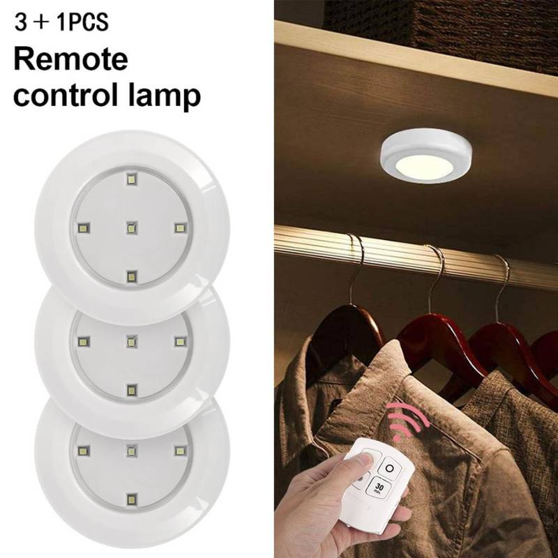 PACK de 3 LAMPE LED sans fil avec Télécommande