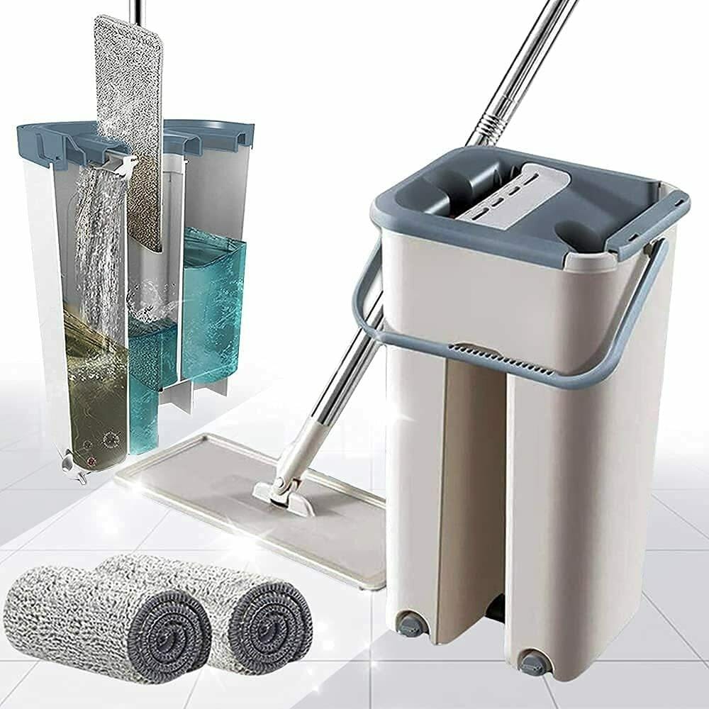 Smart Mop Compact – Balai à tête Extra Large et pivotante 360°